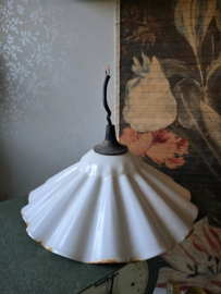 Wit emaille hanglamp