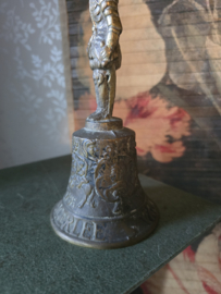 Antiek bronzen tafelbel ridder