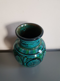 Grote blauw groene marrokaanse vaas chakir safi
