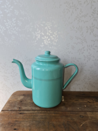 Mintgroen emaille koffiekan koffiepot