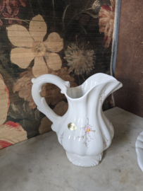 Brocante lampetstel roze bloemetjes