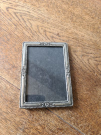 Verzilverd fotolijstje bloemetjes