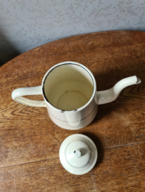 Creme emaille koffiepot nr3