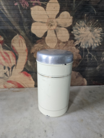 Creme emaille beschuitbus