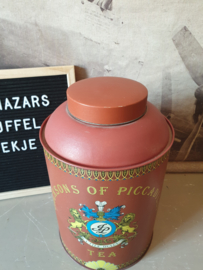 Groot oud winkelblik theeblik Jackson's of piccadilly