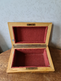 Oude houten doos kist