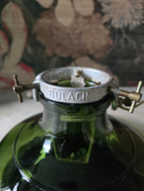 Antiek groen glazen kerstboom standaard