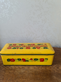 Oud honing ontbijtkoek blik verkade