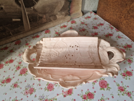 Art nouveau zachtroze aspergeschaal