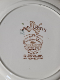 Engels dinerbord wild turkeys Johnson Bros