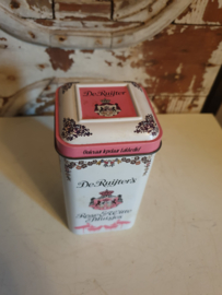 Oud blikje de ruijter roze witte muisjes