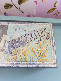 Blikken sigarendoos "negertjes" W G Boele circa 1900