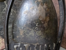 Oude franse bronzen tafelbel gong