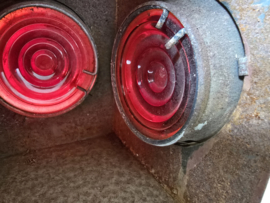 Oude spoorweg treinlamp