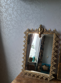 Koperen barok spiegel