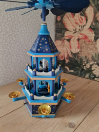 Houten kerst pyramide carrousel