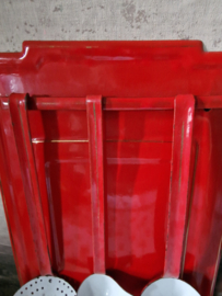 Rood emaille lepelrek