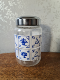 Vintage glazen pot nescafe nr3
