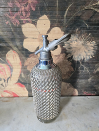 Oude glazen spuitfles sodafles sparklets