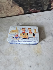 Oud blikken trommeltje zeeuwse babbelaars