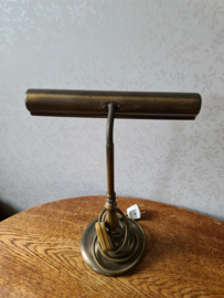 Oude koperen bureaulamp