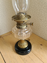 Antiek glazen olielamp nr2