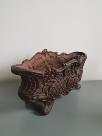 Antieke franse gietijzeren jardiniere nr1