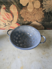 Grijs gewolkte emaille vergiet nr3