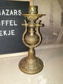 Antiek koperen scheepskandelaar nr1
