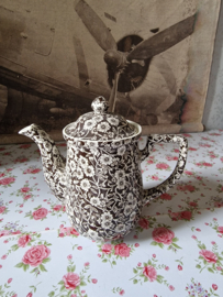 Koffiepot calico burleigh staffordshire