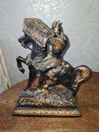 Zamac beeld noorman te paard