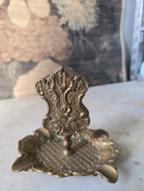 Art nouveau messing asbak luciferhouder