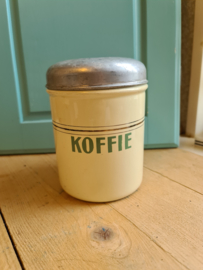 Creme emaille koffie bus