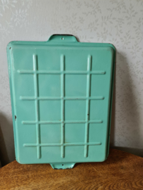 Mintgroen emaille dienblad
