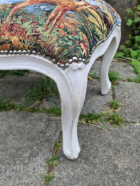 Brocante voetenbank footstool bosdieren