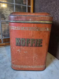 Oud koffieblik