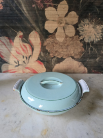 Mintgroen DRU emaille serveerschaal