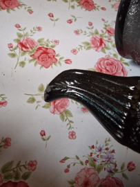 Antiek zwart rouwservies Hackwood
