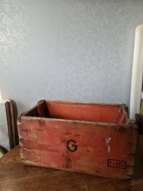 Oud doorleefd houten kistje nr1