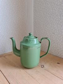 Reseda groen emaille koffiepot