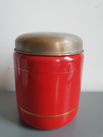 Rood emaille koffiebus