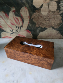 Gelakt houten tissuebox