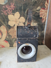 Oude spoorweg treinlamp