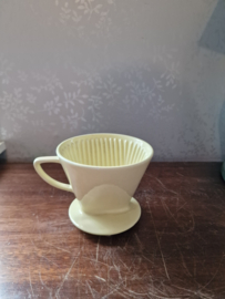 Pastel geel melitta koffiefilter 102
