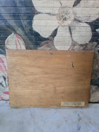 Oud leesplankje aap noot mies