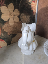 Brocante lampetstel roze bloemetjes