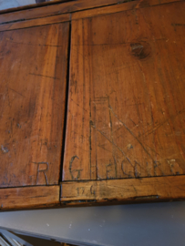 Antiek houten schrijfkist lessenaar