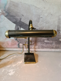 Oude koperen bureaulamp