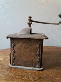 Antiek blikken bonenmaler schoot koffiemolen