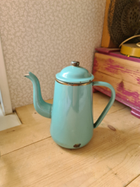 Mintgroen emaille koffiepot